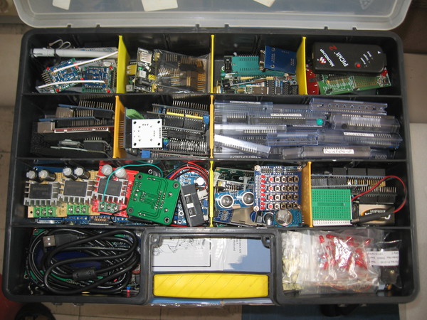 Electronics component organisers