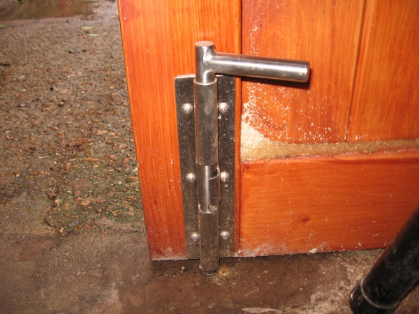 Garage / workshop doors with Stainless steel hardware